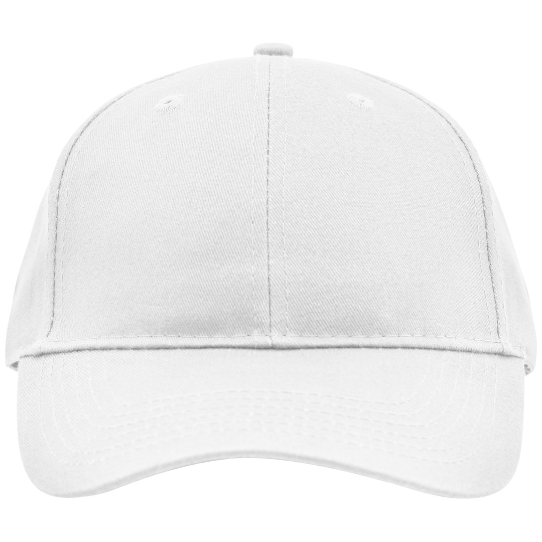 myrtle beach Klassisches 6 Panel Cap mit gebürsteter Oberfläche MB6118 Gr. one size white
