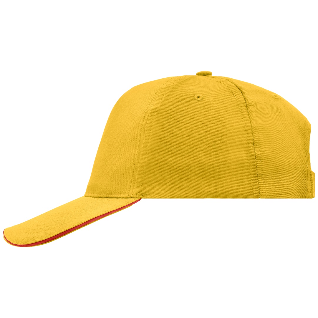 myrtle beach Promo Sandwich Cap 6552 Einheitsgröße gold-yellow/red