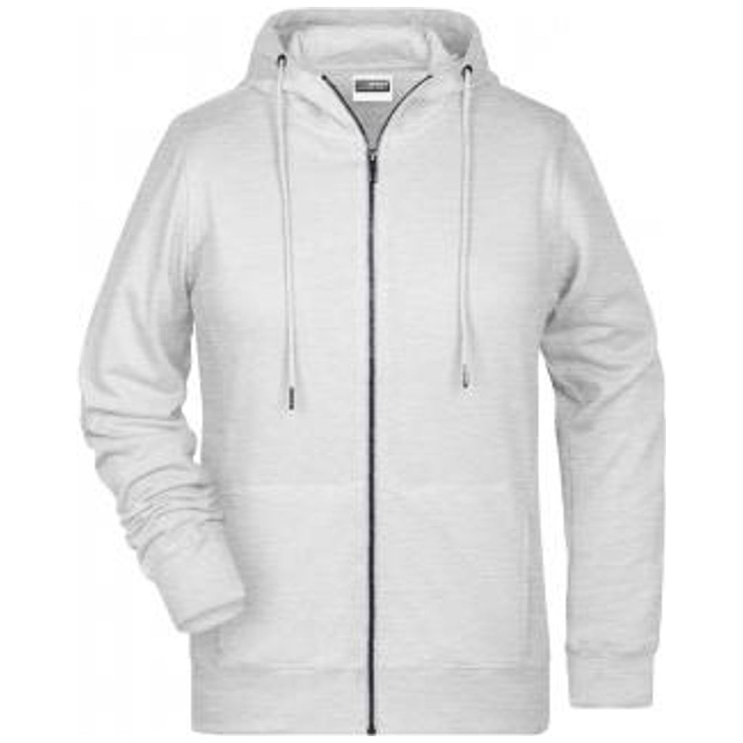 James & Nicholson Damen Sweat-Jacke mit Kapuze 8025 Gr. M ash
