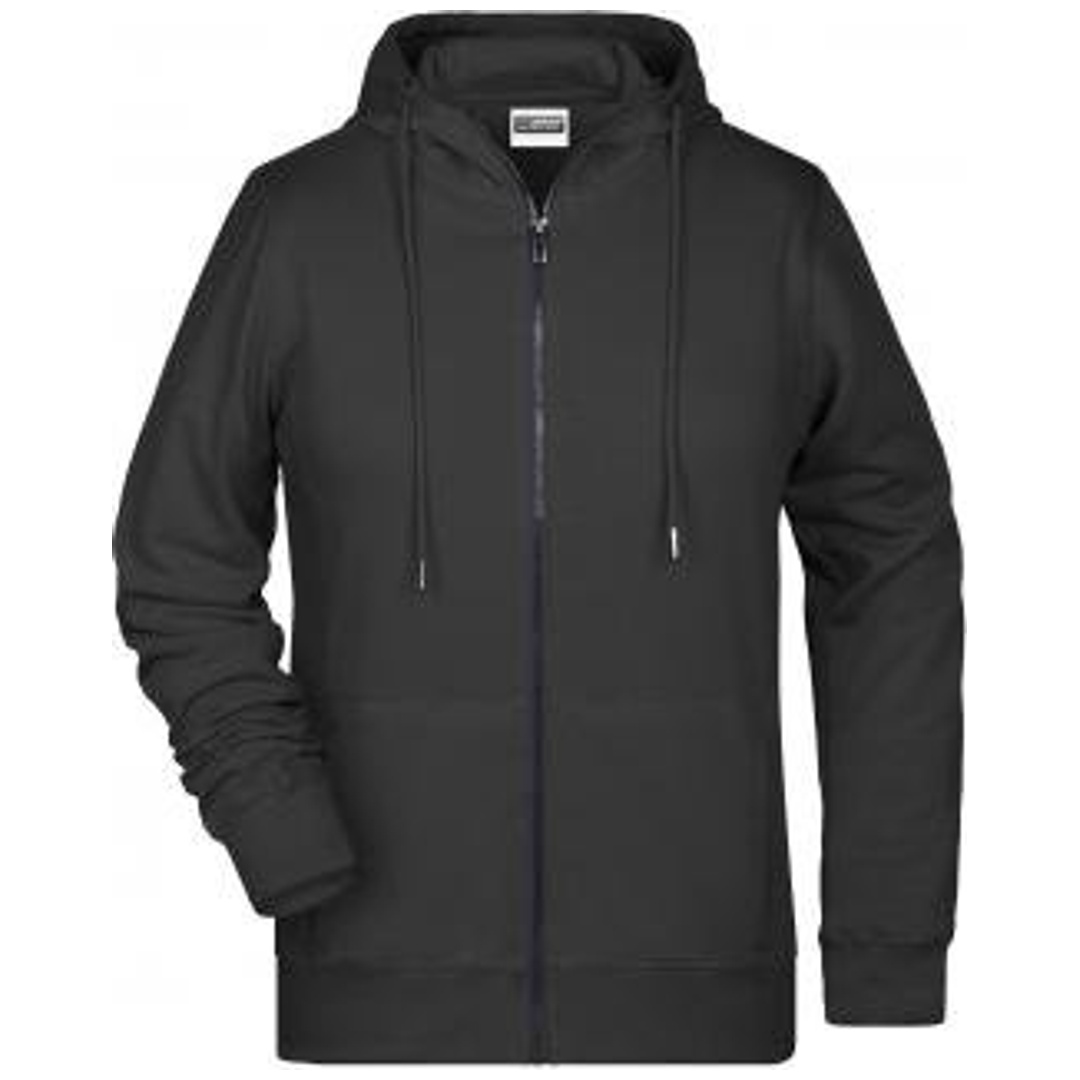 James & Nicholson Damen Sweat-Jacke mit Kapuze 8025 Gr. M black