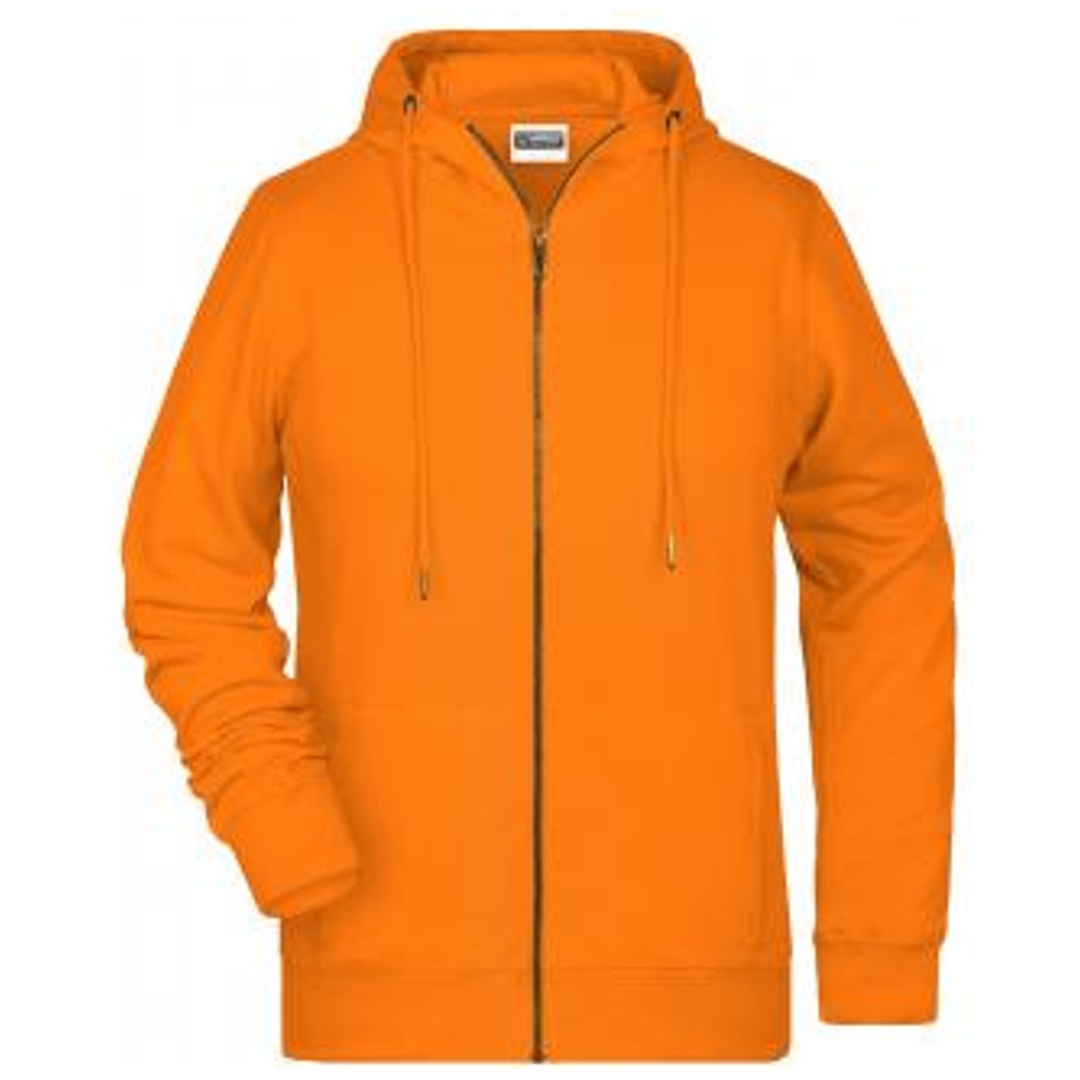 James & Nicholson Damen Sweat-Jacke mit Kapuze 8025 Gr. XS orange