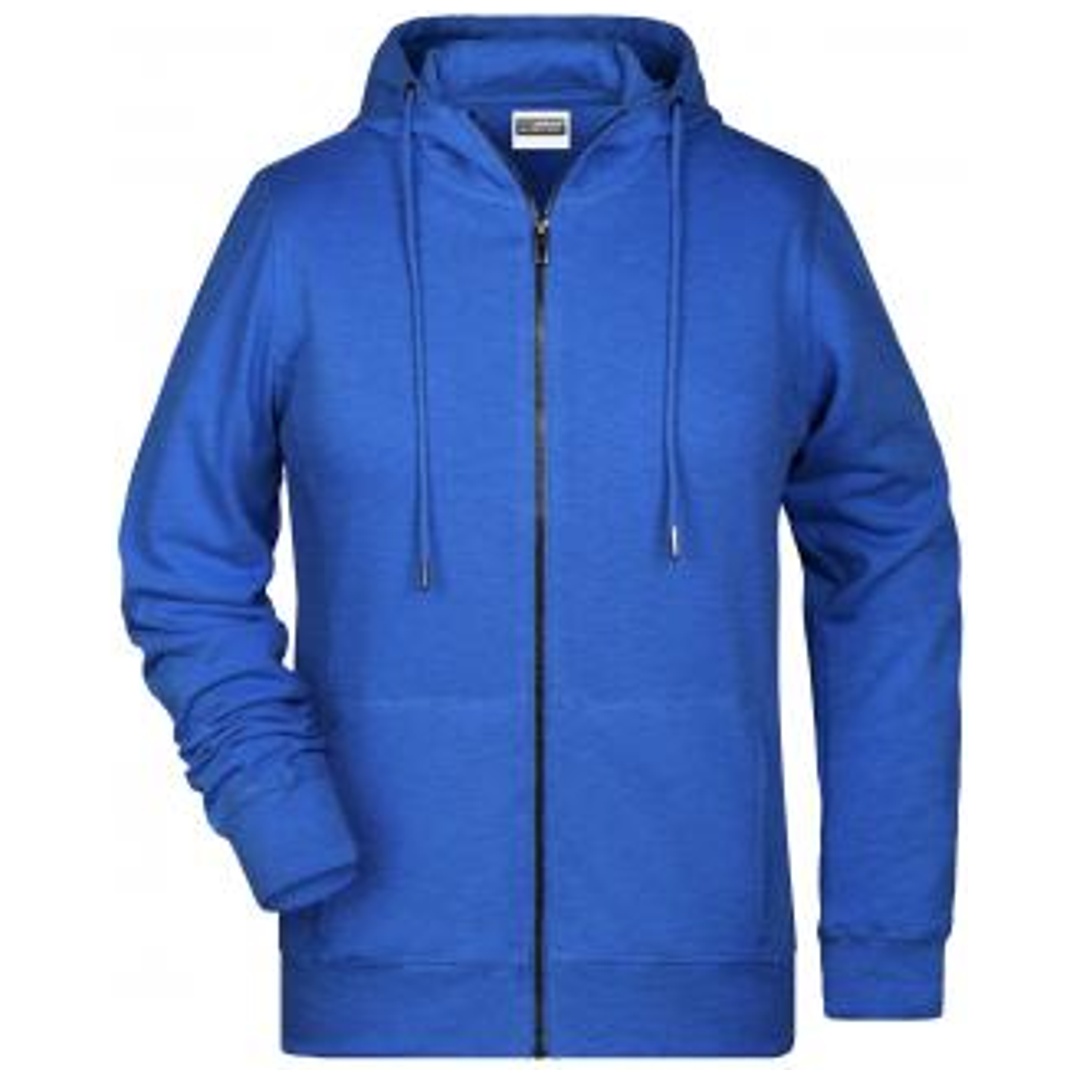 James & Nicholson Damen Sweat-Jacke mit Kapuze 8025 Gr. 3XL royal-heather