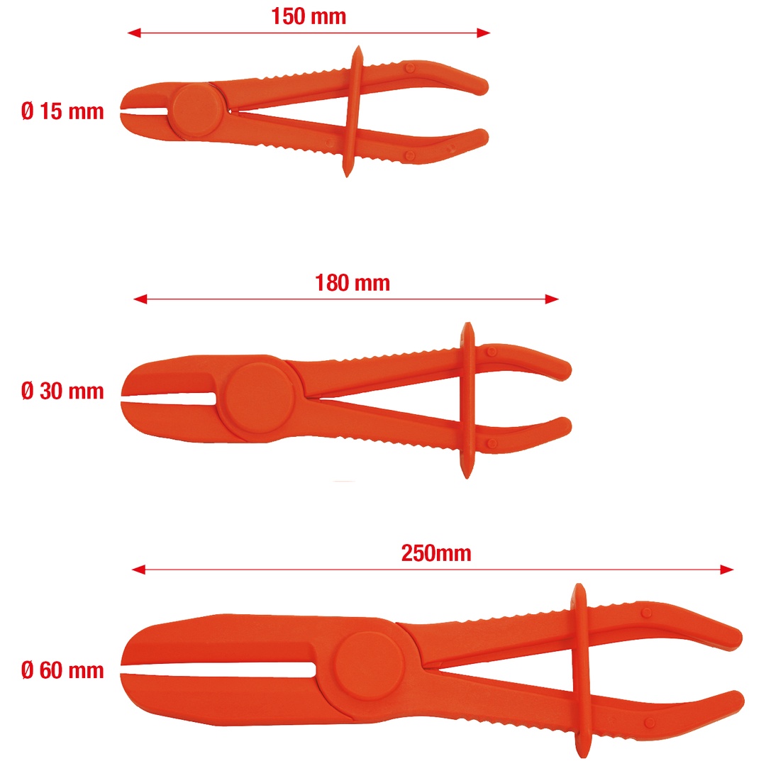 KS Tools Schlauch-Abklemm-Zangen-Satz, 3-tlg