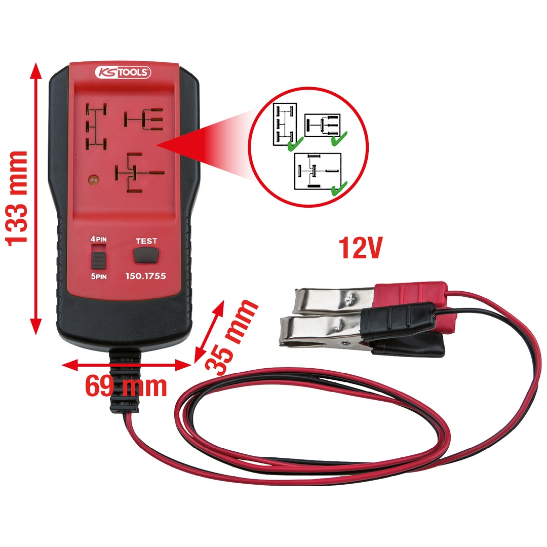 KS Tools 12V Relais-Tester