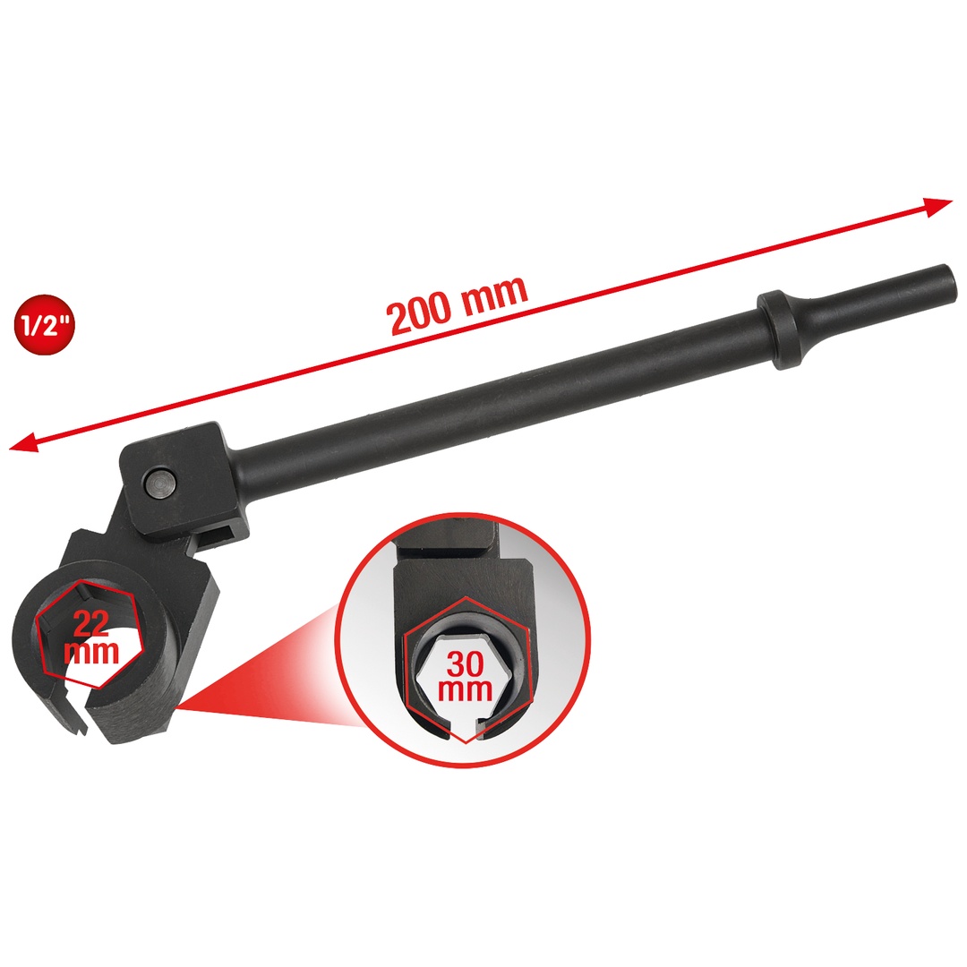 KS Tools Vibrations-Lambda-Sonden-Lösewerkzeug,22 mm