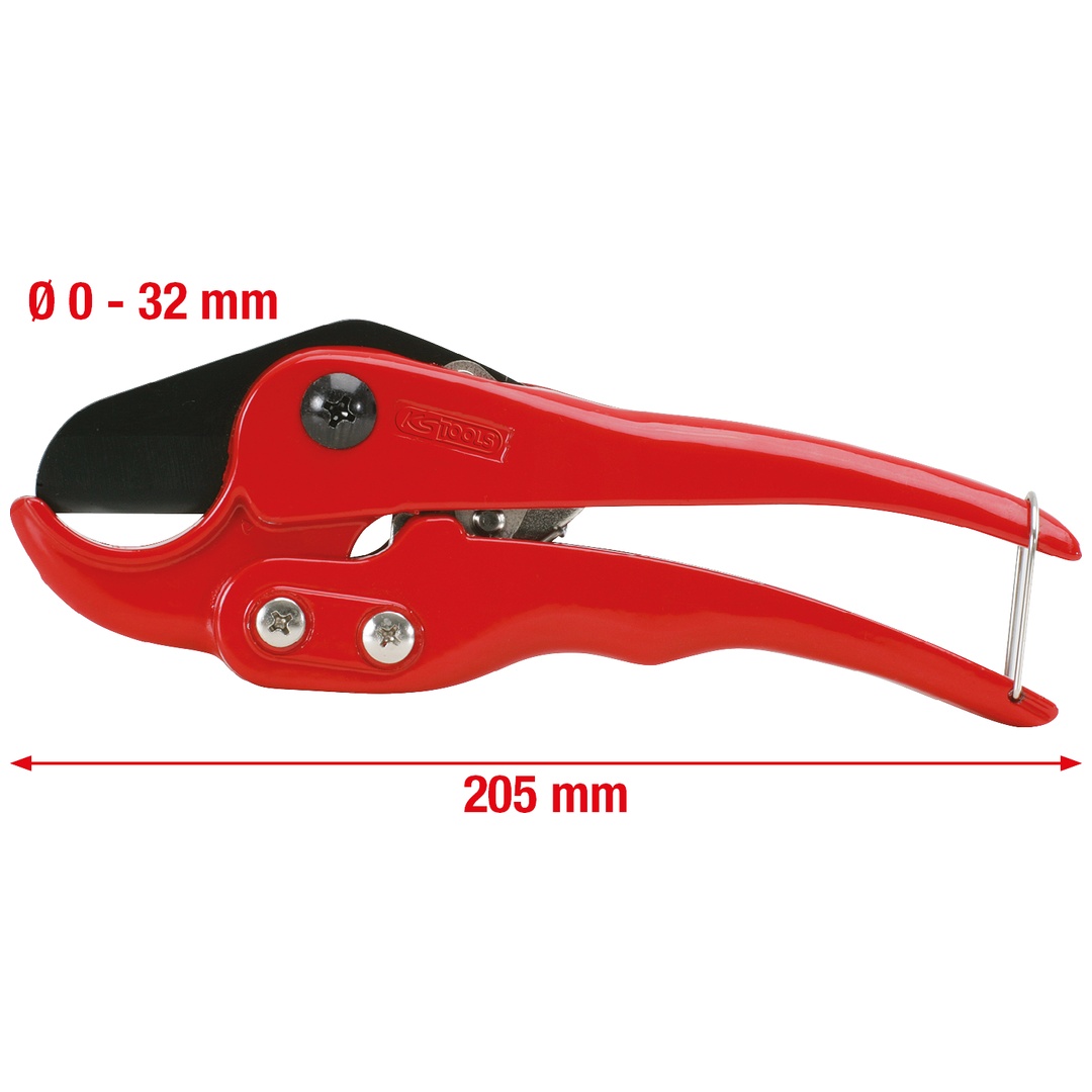 KS Tools Kunststoff-Rohrschere Ø 0-32 mm, 205 mm