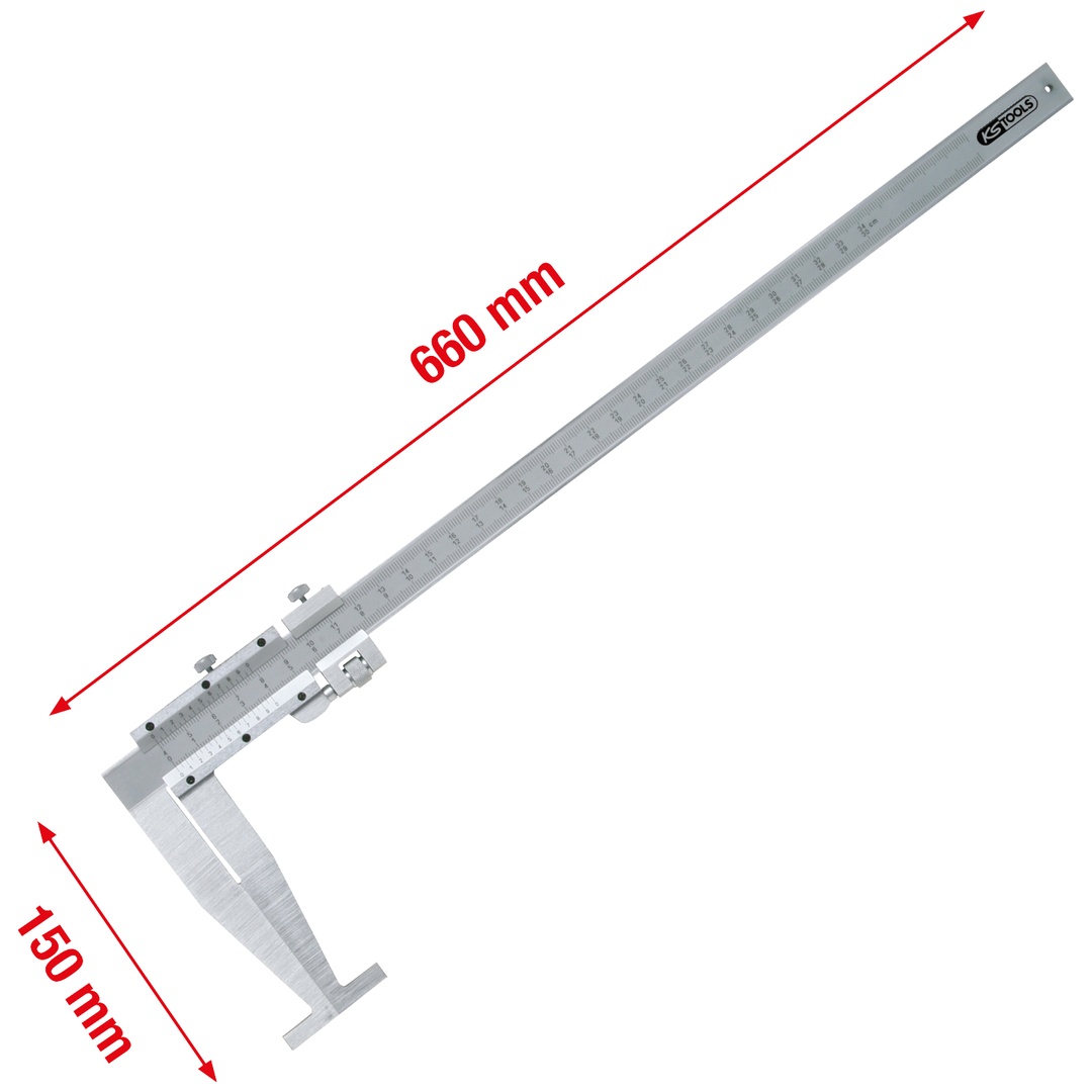 KS Tools LKW Bremstrommeln Messschieber 0-500 mm, 660 mm