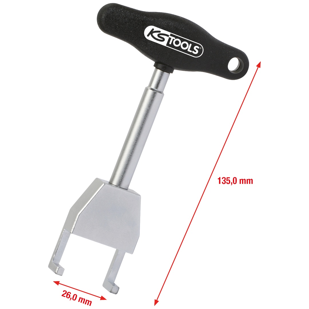 KS Tools T-Griff-Zündspulen-Abzieher, Typ 1, 135 mm
