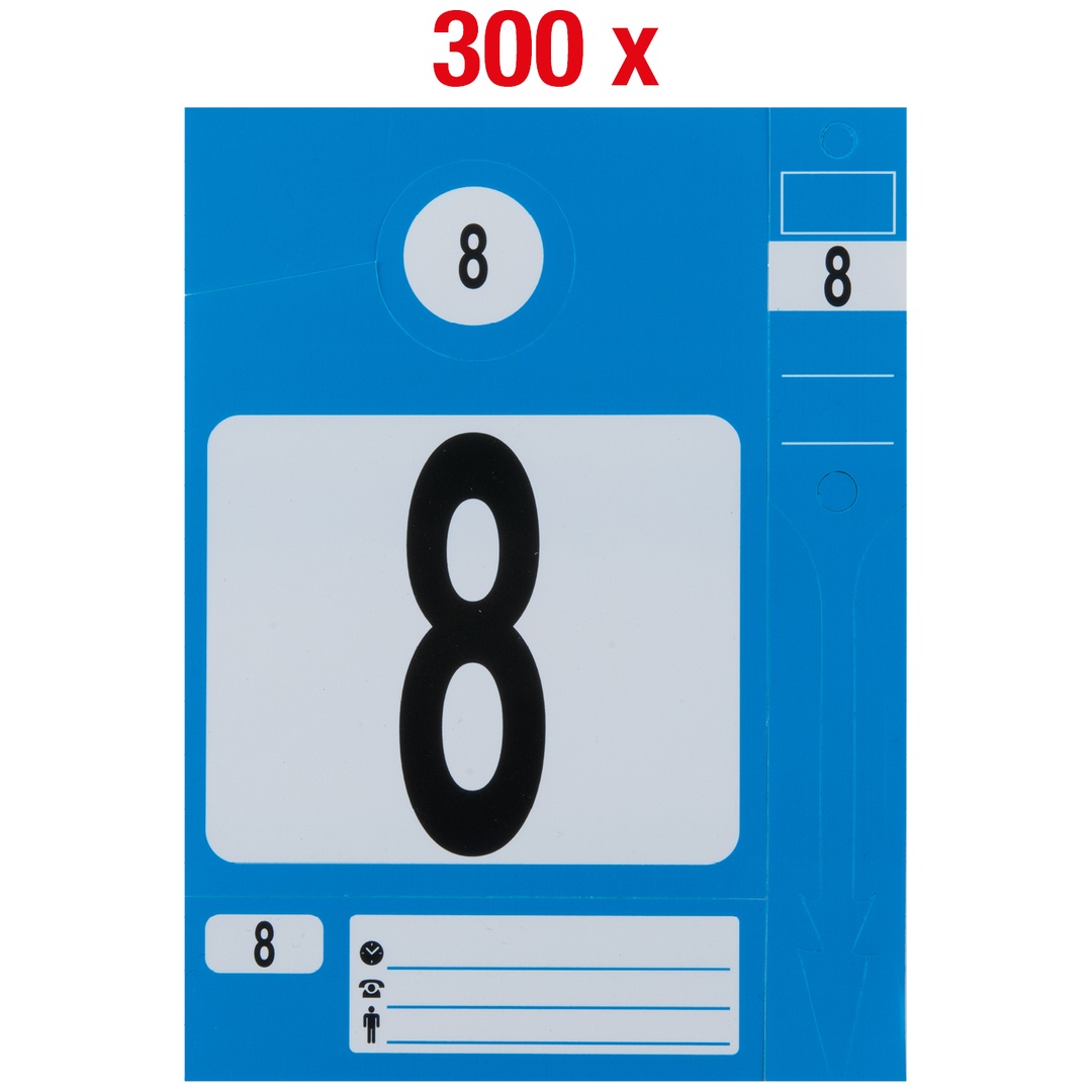 KS Tools Schlüsselanhänger-Set, blau, 300 Stück