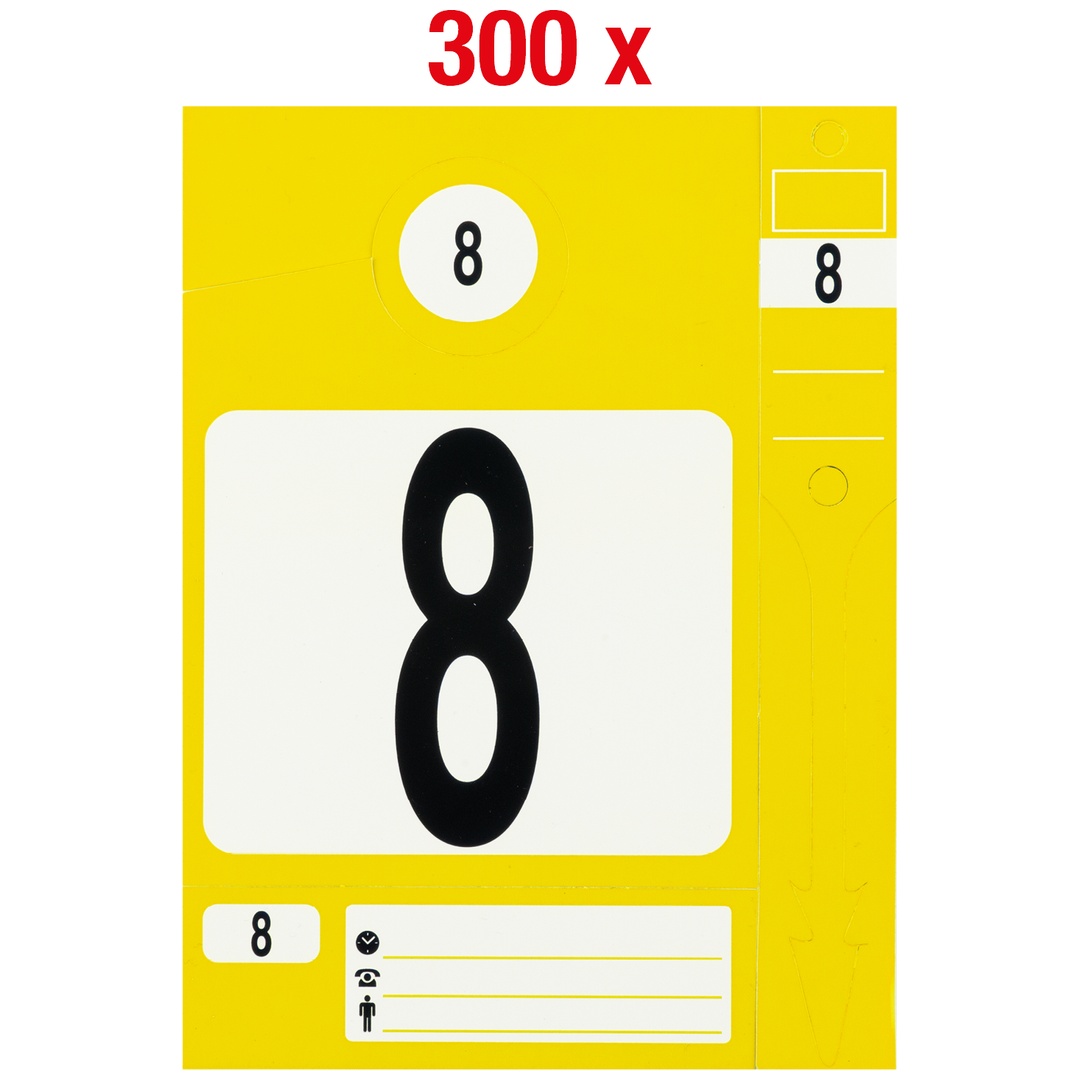 KS Tools Schlüsselanhänger-Set, gelb, 300 Stück