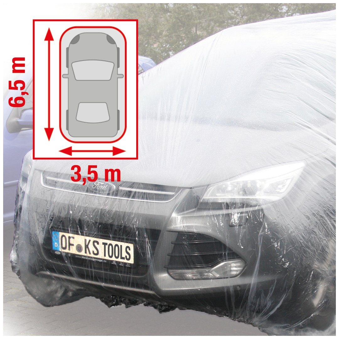 KS Tools Kunststoffgarage, transparent, 6,5 x 3,5 m p1049449