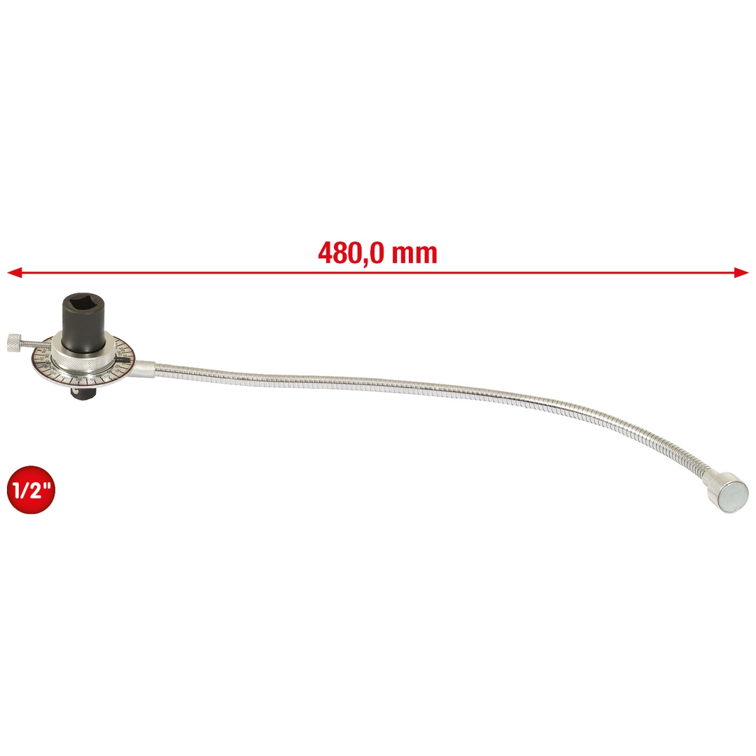 KS Tools 1/2 Drehwinkelmessscheibe, Magnet