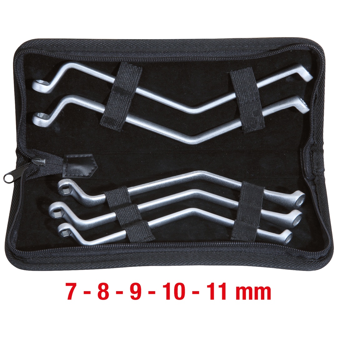 KS Tools Bremsen-Entlüftungsschlüssel-Satz, 5-tlg., 7-11 mm