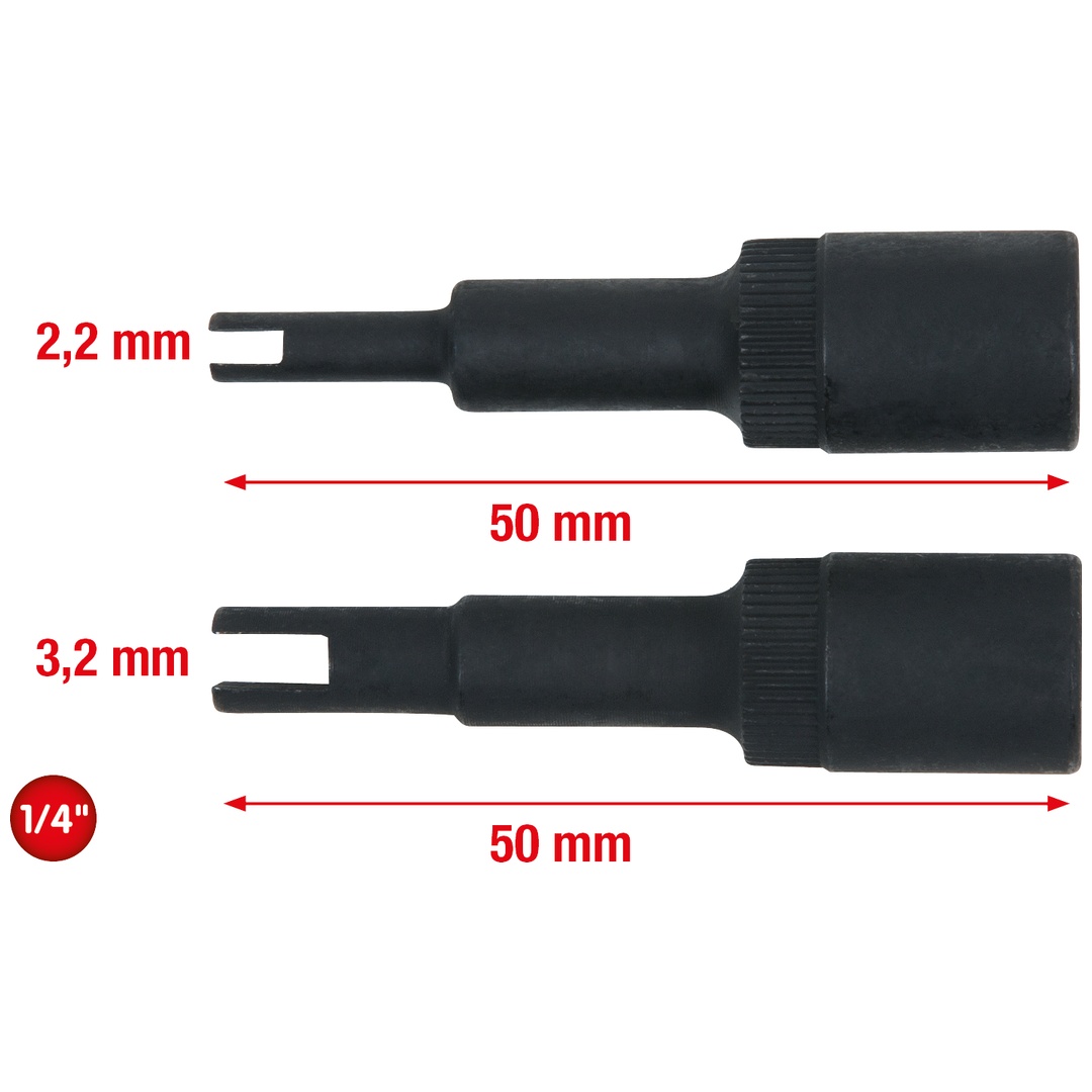 KS Tools Bit-Stecknuss-Satz für Klimaanlagen-Festdrossel, 2-tlg p1049329