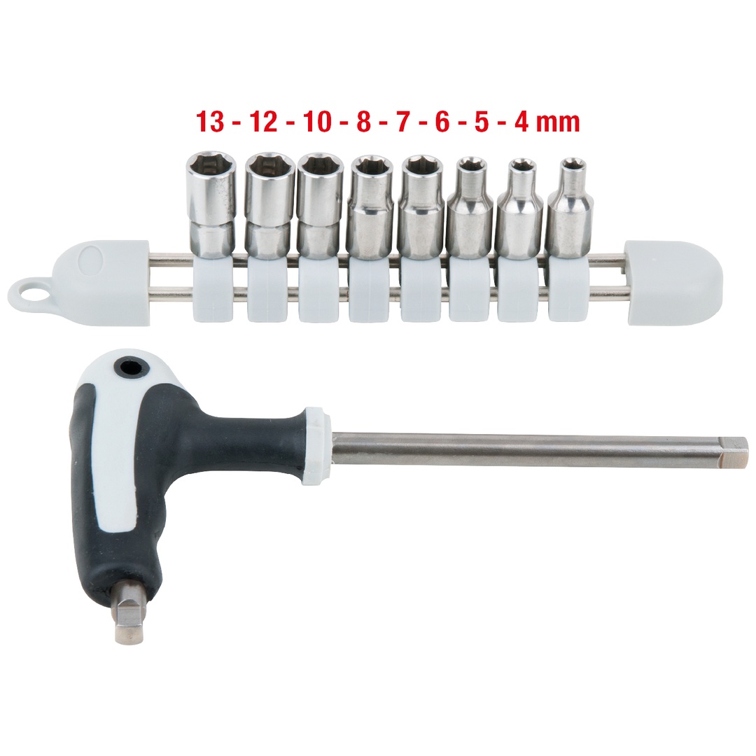 KS Tools EDELSTAHL Steckschlüssel-Satz, 9-tlg
