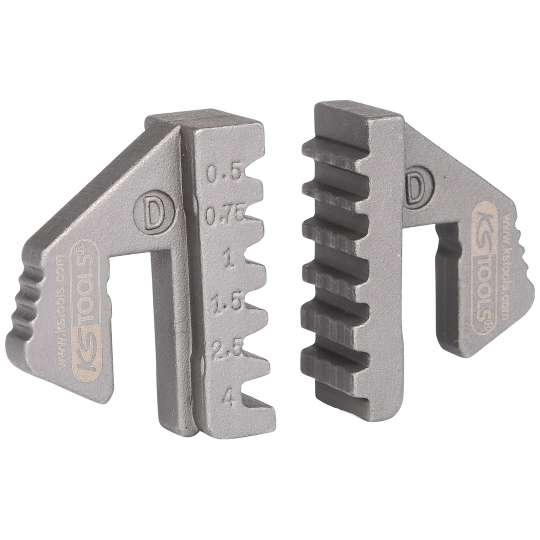 KS Tools Paar Crimp-Einsätze für Aderendhülsen, Ø 0,5 - 4 mm