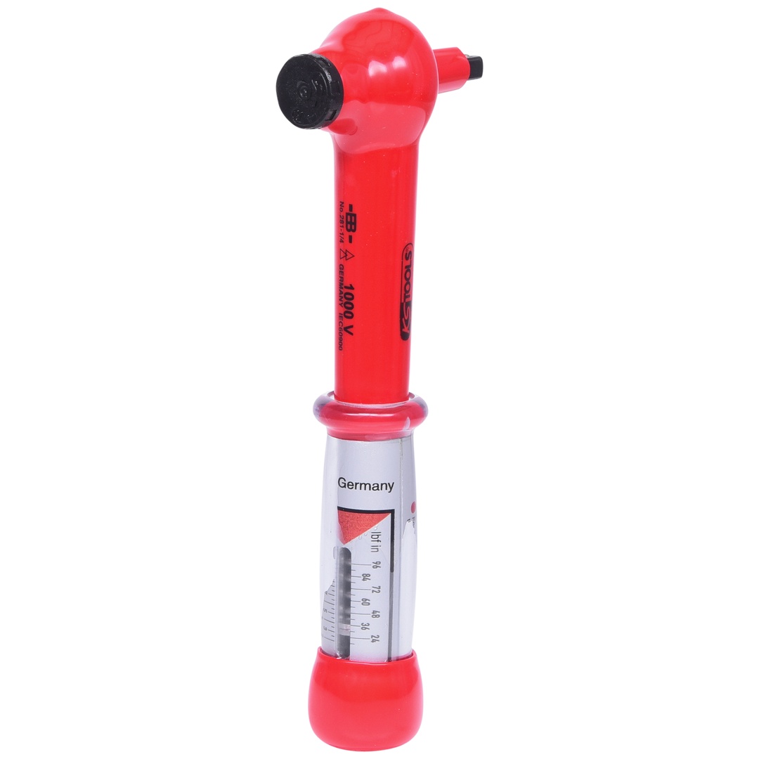 KS Tools 1/4 Mini Drehmomentschlüssel mit Schutzisolierung und Umschalt-Ratschenkopf, 2-10 Nm
