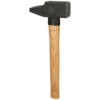 KS Tools Schlosserhammer, Hickory-Stiel, französische Form, 1500g