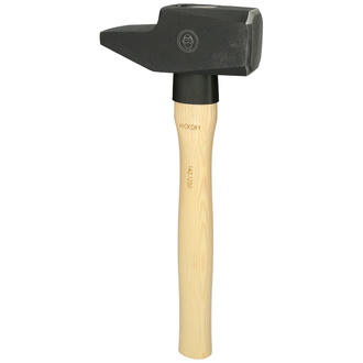 KS Tools Schlosserhammer, Hickory-Stiel, französische Form, 2500g