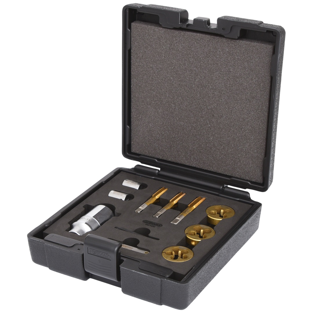 KS Tools 3/8 Gewindeschneid-Satz für Radmuttern- und Schrauben, 11-tlg.