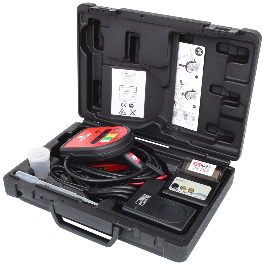 KS Tools Digitaler Bremsflüssigkeits-Tester-Satz, 2-tlg