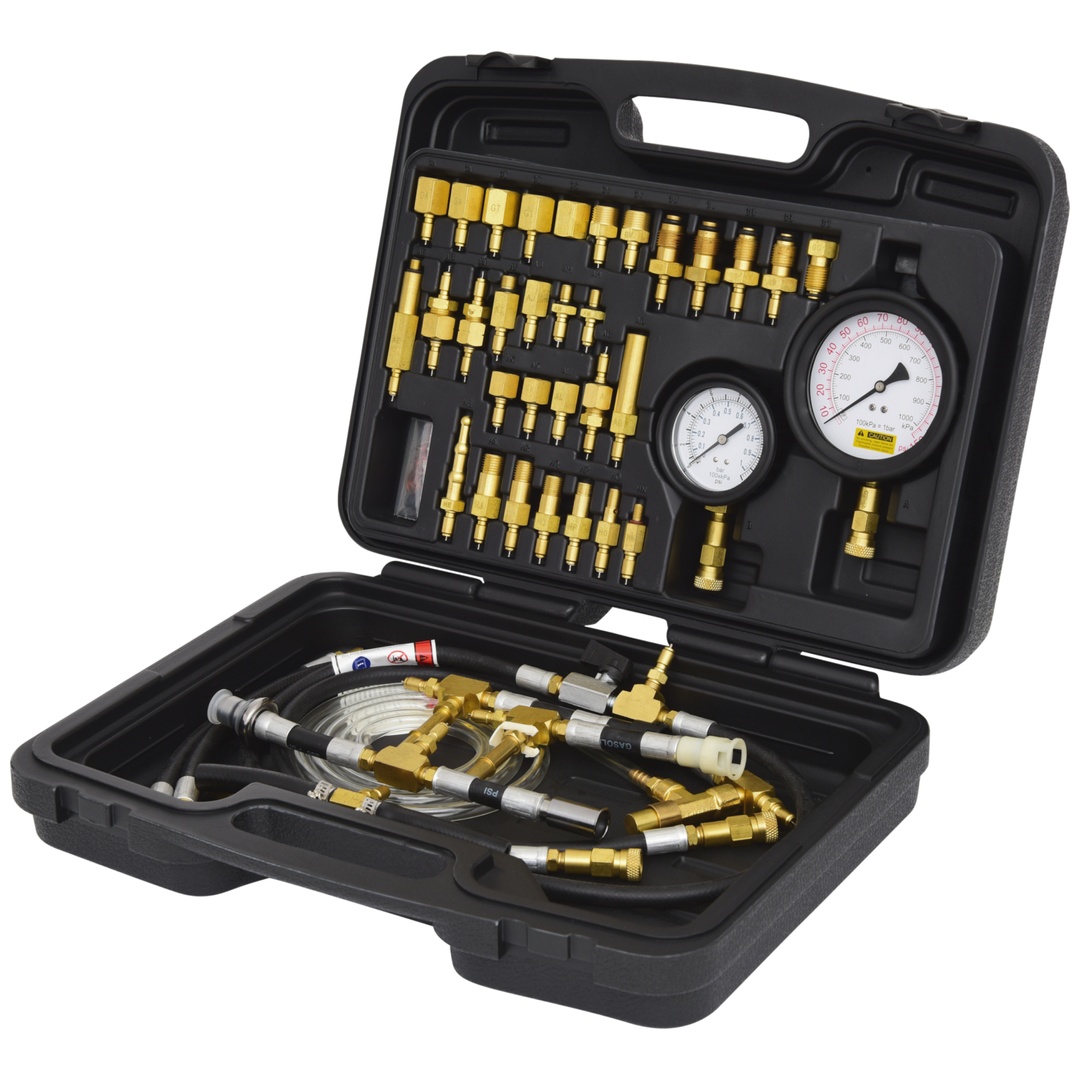 KS Tools Master Kraftstoff-Einspritzsystem-Druckprüfgerät-Satz für Ottomotoren, 42-tlg