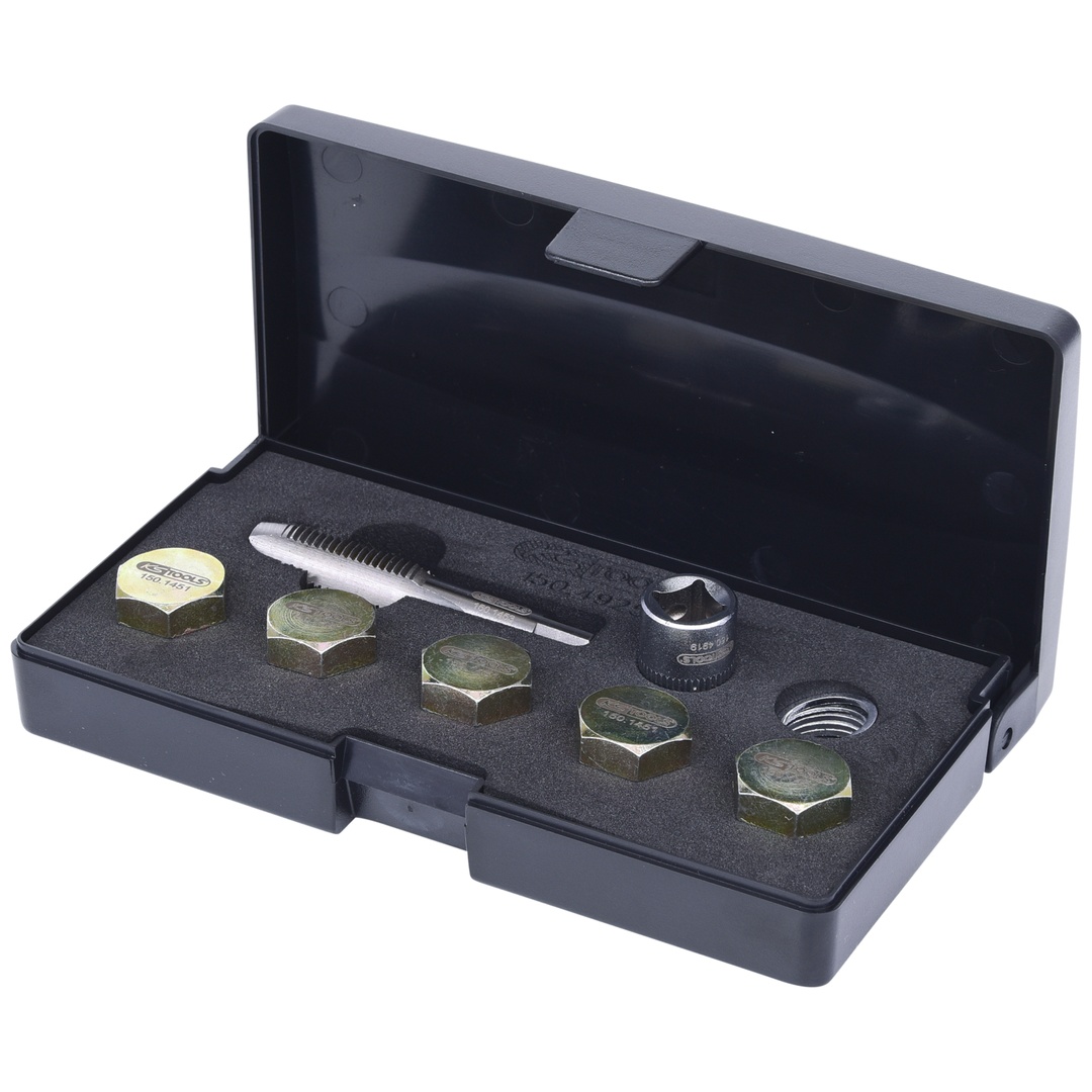 KS Tools Ölablassschrauben-Gewindereparatur-Satz, 12-tlg M15 x 1,5