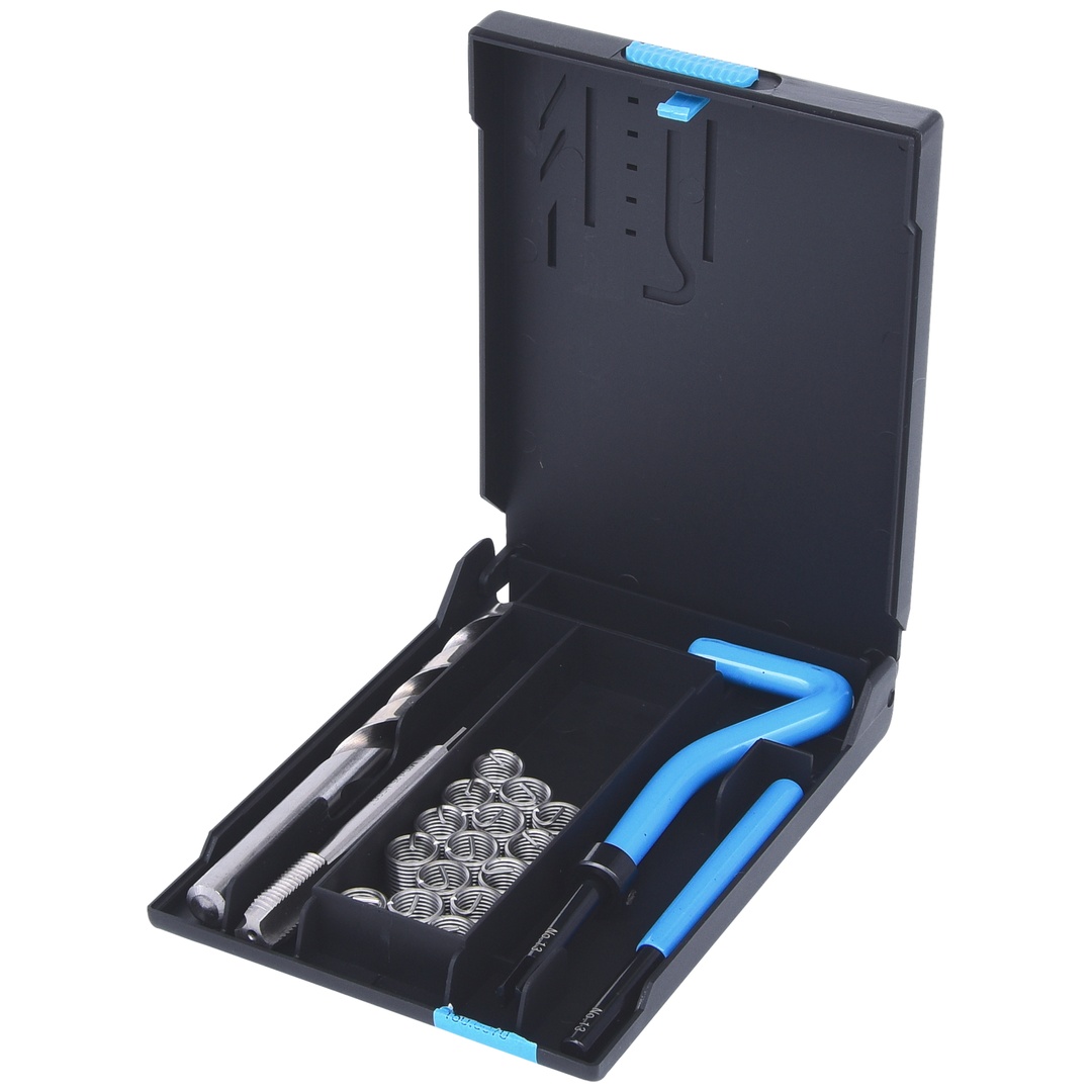 KS Tools Nirostahl Gewinde-Reparatur-Satz M10x1,25x13,8mm, 19-teilig