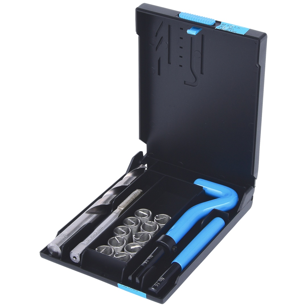 KS Tools Nirostahl Gewinde-Reparatur-Satz M12x1,5x16,5mm, 14-teilig