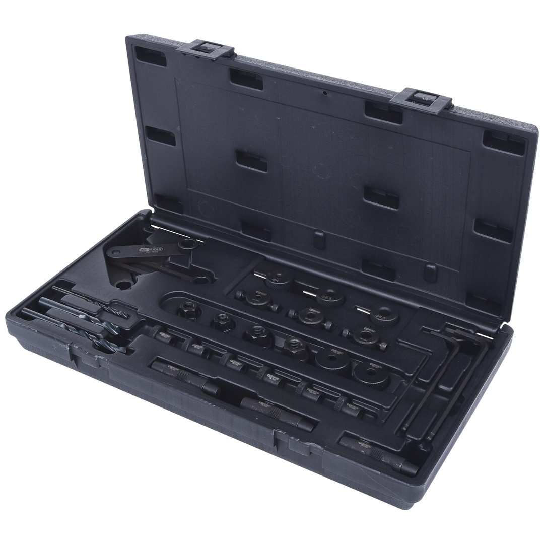 KS Tools Zylinderkopf-Bohrlehren-Satz, 28-tlg