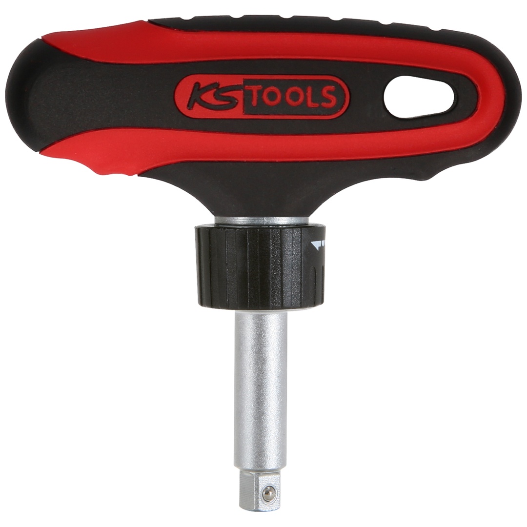KS Tools 1/4 ERGOTORQUEmax T-Griff-Umschaltknarre, 45 Zahn