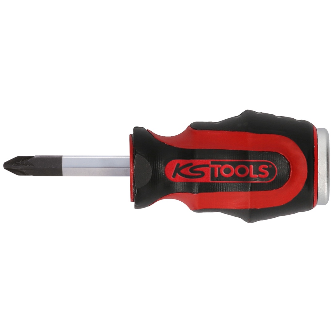 KS Tools ERGOTORQUEmax Schlagkappen-Schraubendreher, PH2, kurze Form
