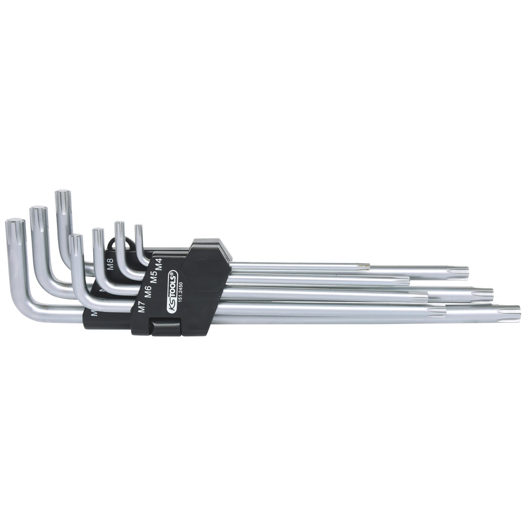 KS Tools RIBE-Winkelstiftschlüssel-Satz, lang, 7-tlg