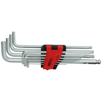 KS Tools Kugelkopf-Innensechskant-Winkelstiftschlüssel-Satz,XL,10-tlg