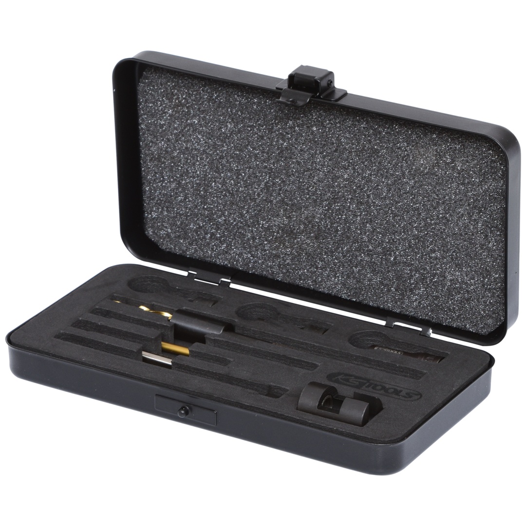 KS Tools Universal Glühkerzen-Ausbohrsatz M8 x 1, 8-tlg