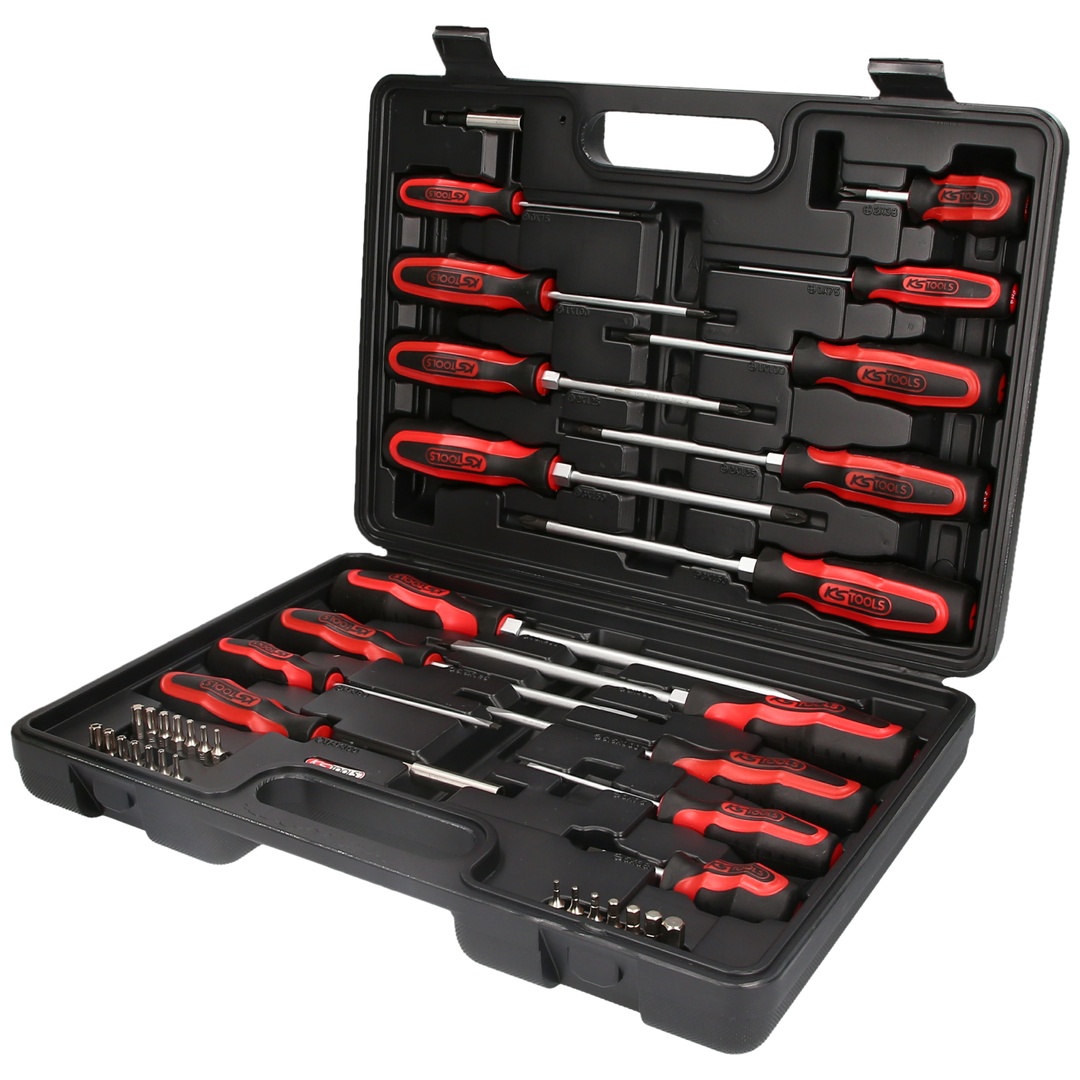 KS Tools ERGOTORQUEplus Schraubendreher- und Bit-Satz, 39-tlg
