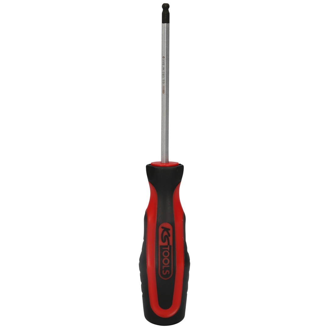 KS Tools ERGOTORQUEplus Schraubendreher Innensechskant mit Kugelkopf, 5,0 mm