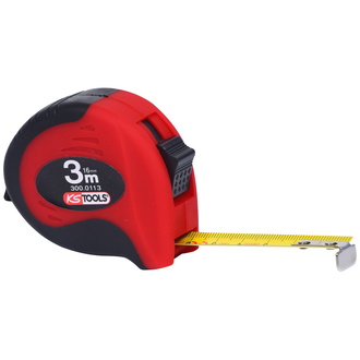 KS Tools Bandmaß mit Feststeller,schwarz-rot, 3m