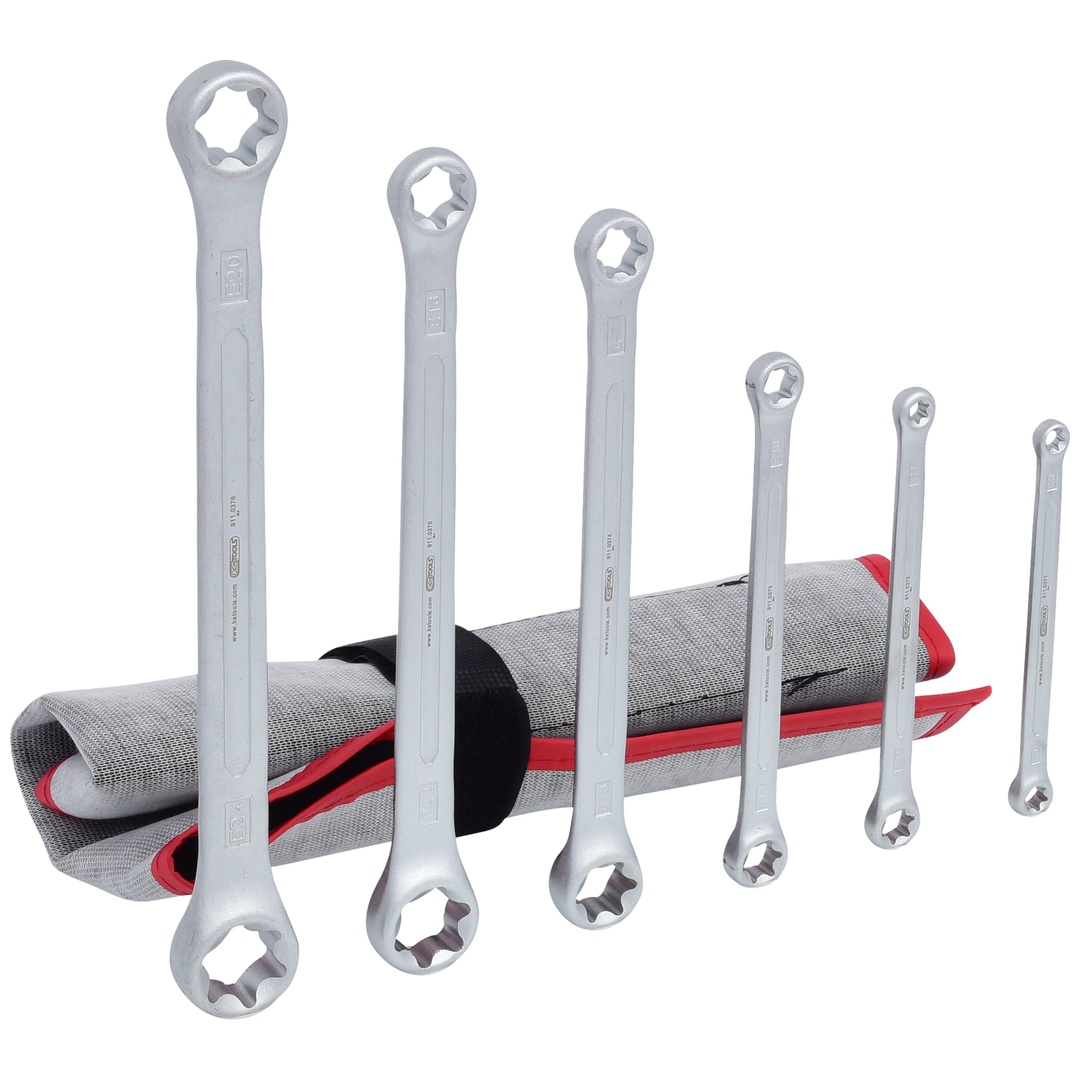 KS Tools TX-E-Doppel-Ringschlüssel-Satz, 6-tlg