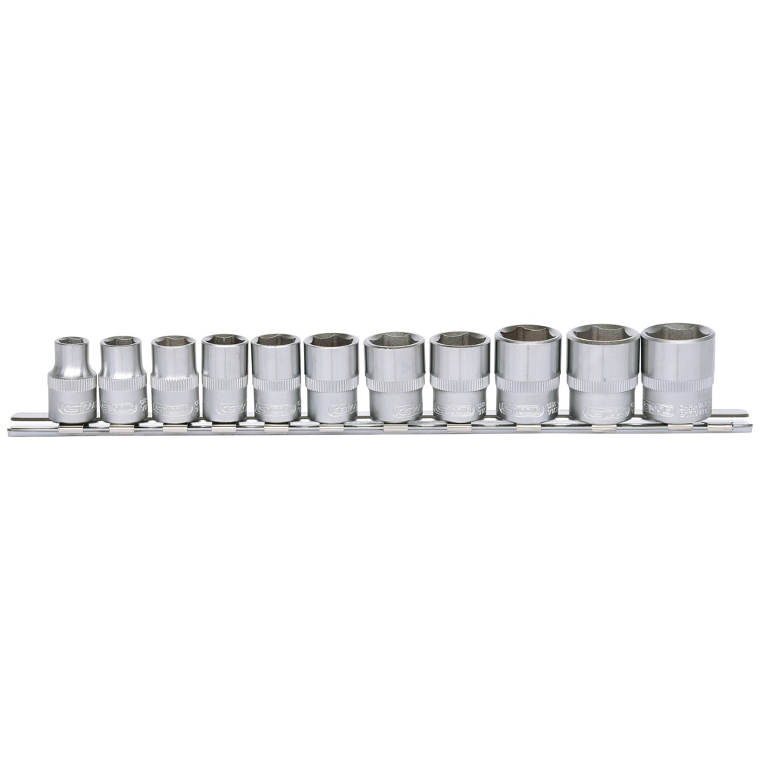 KS Tools 3/8 Sechskant-Stecknuss-Satz, 11-tlg. 8-19 mm