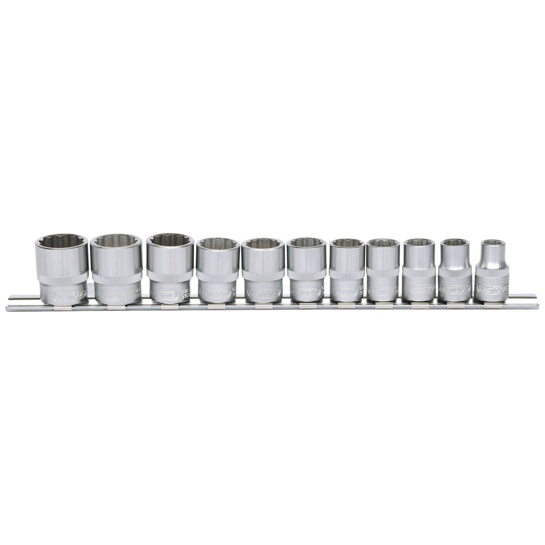 KS Tools 3/8 12-kant-Stecknuss-Satz, 11-tlg