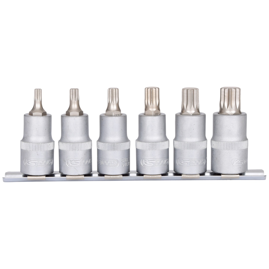 KS Tools 1/2 Bit-Stecknuss-Satz XZN, 6-tlg, M5-M14
