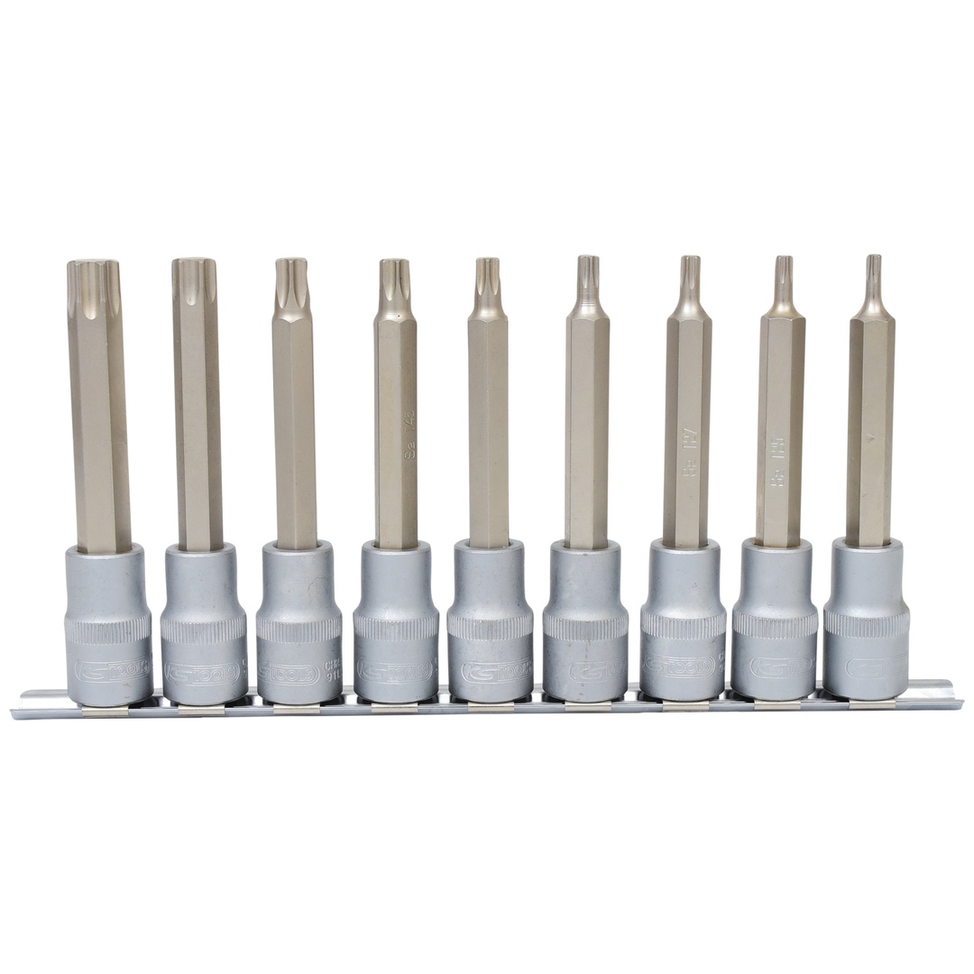 KS Tools 1/2 Bit-Stecknuss-Satz TX, lang, 9-tlg, T20-T60