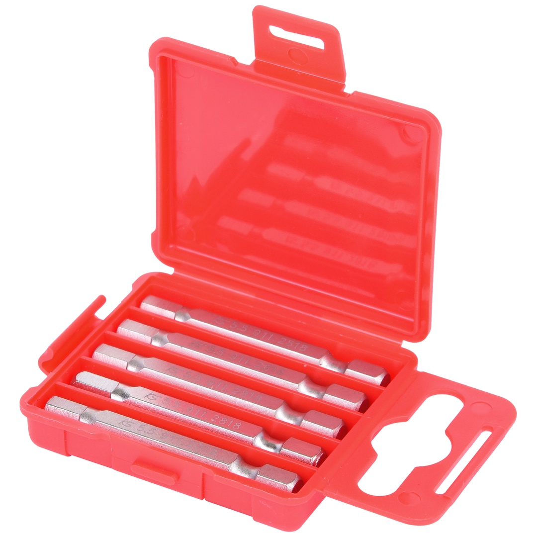 KS Tools 1/4 Bit Innensechskant, 50 mm, 5,5 mm, 5er Pack