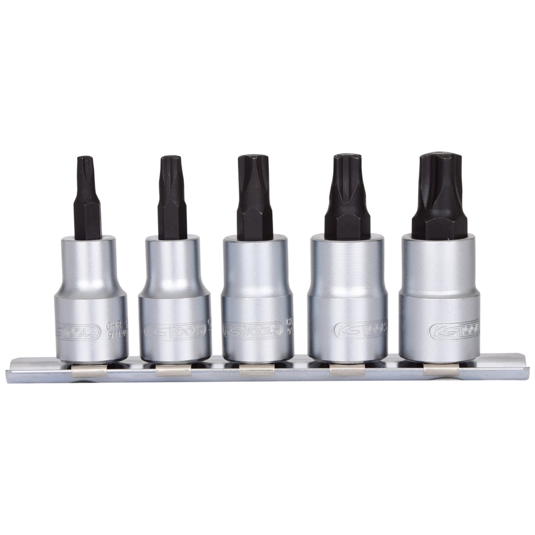 KS Tools 3/8 Bit-Stecknuss-Satz für MTS MORTORq-Schrauben, 5-tlg.