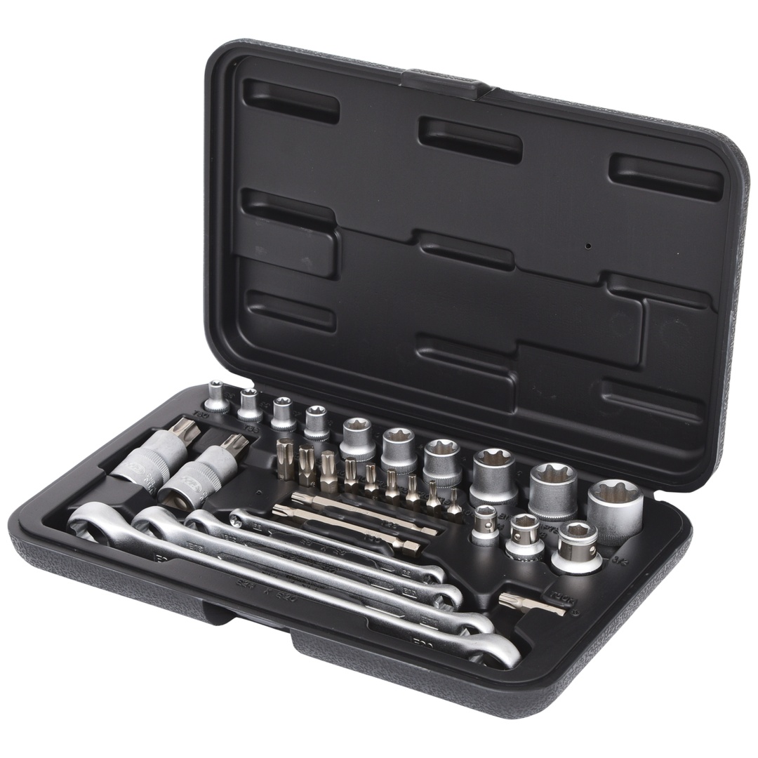 KS Tools 1/4+3/8+1/2 TX-Steckschlüssel-Satz, 31-tlg
