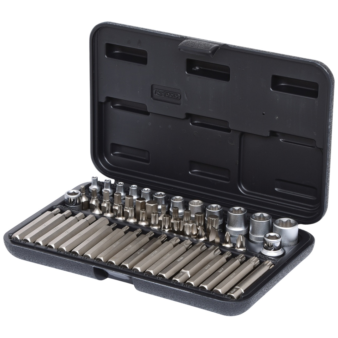 KS Tools 1/4+3/8+1/2 TX-Steckschlüssel- und Bit-Satz, 57-tlg