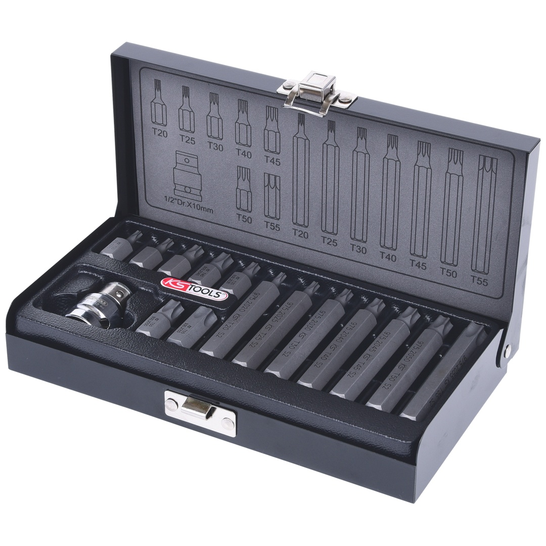 KS Tools 10 mm Bit-Satz, 15-tlg., TX
