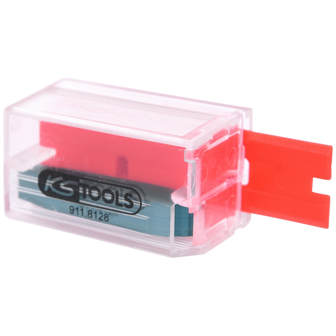 KS Tools 911.8128 Replacement Plastic Scraper Blades, Pack Of 10