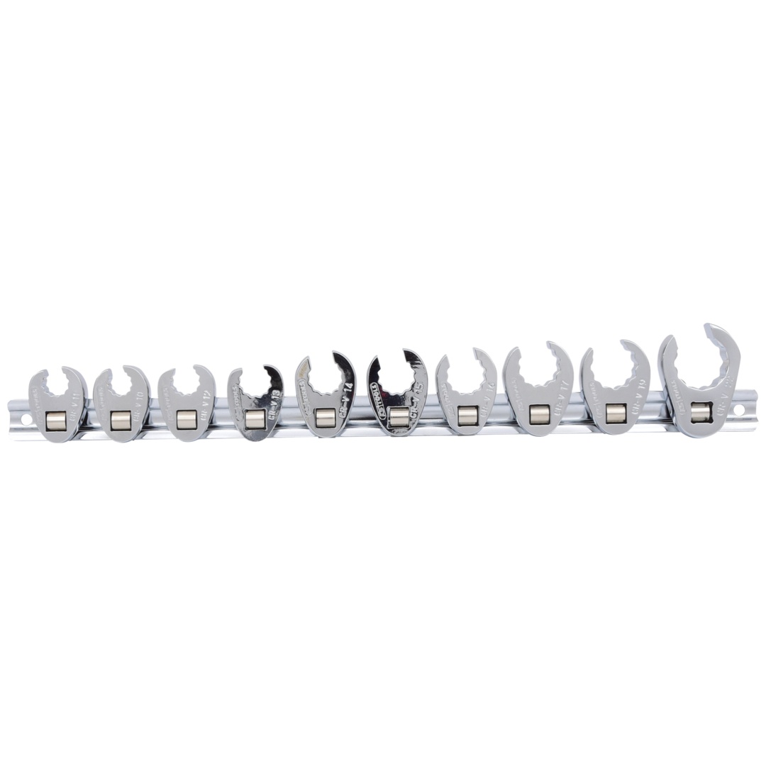 KS Tools 3/8 12-kant-Einsteck-Maulschlüssel-Satz, 10-tlg.10-22 mm